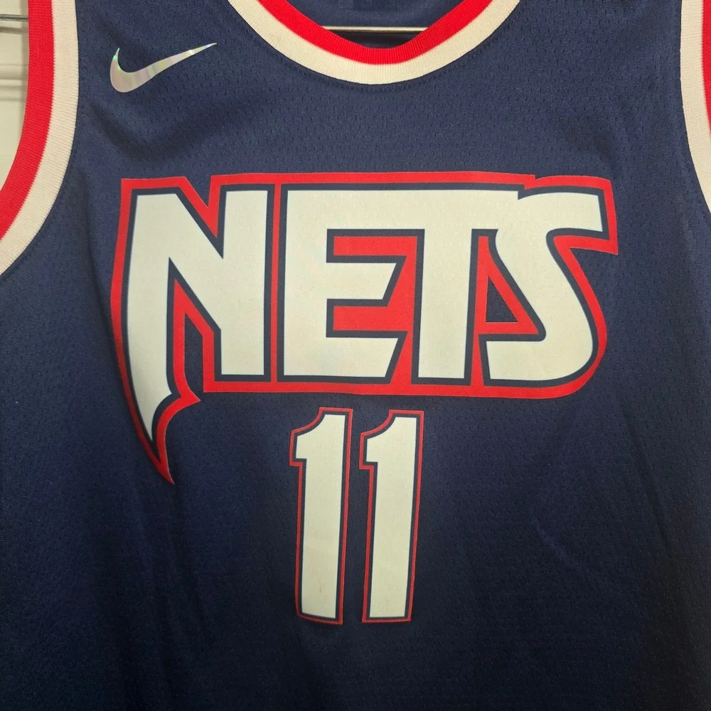 Nike Brooklyn Nets Kyrie Irving City Edition Jersey Kids Medium 75th Anniversary